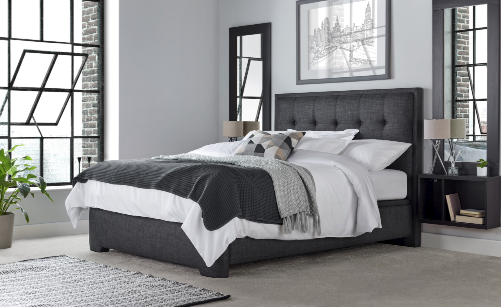 Falstone Ottoman - Bed Frame